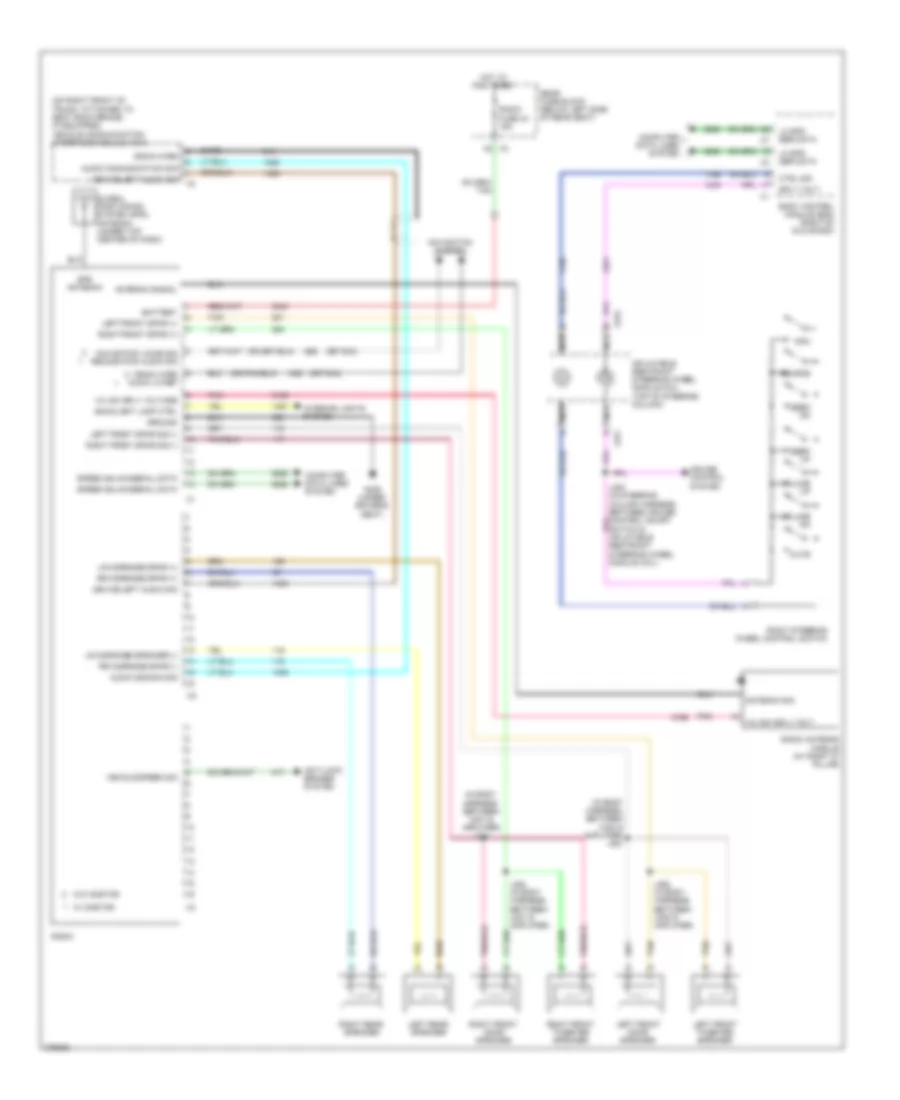 Radio Wiring Diagram without Amplifier for Buick Lucerne CX 2008