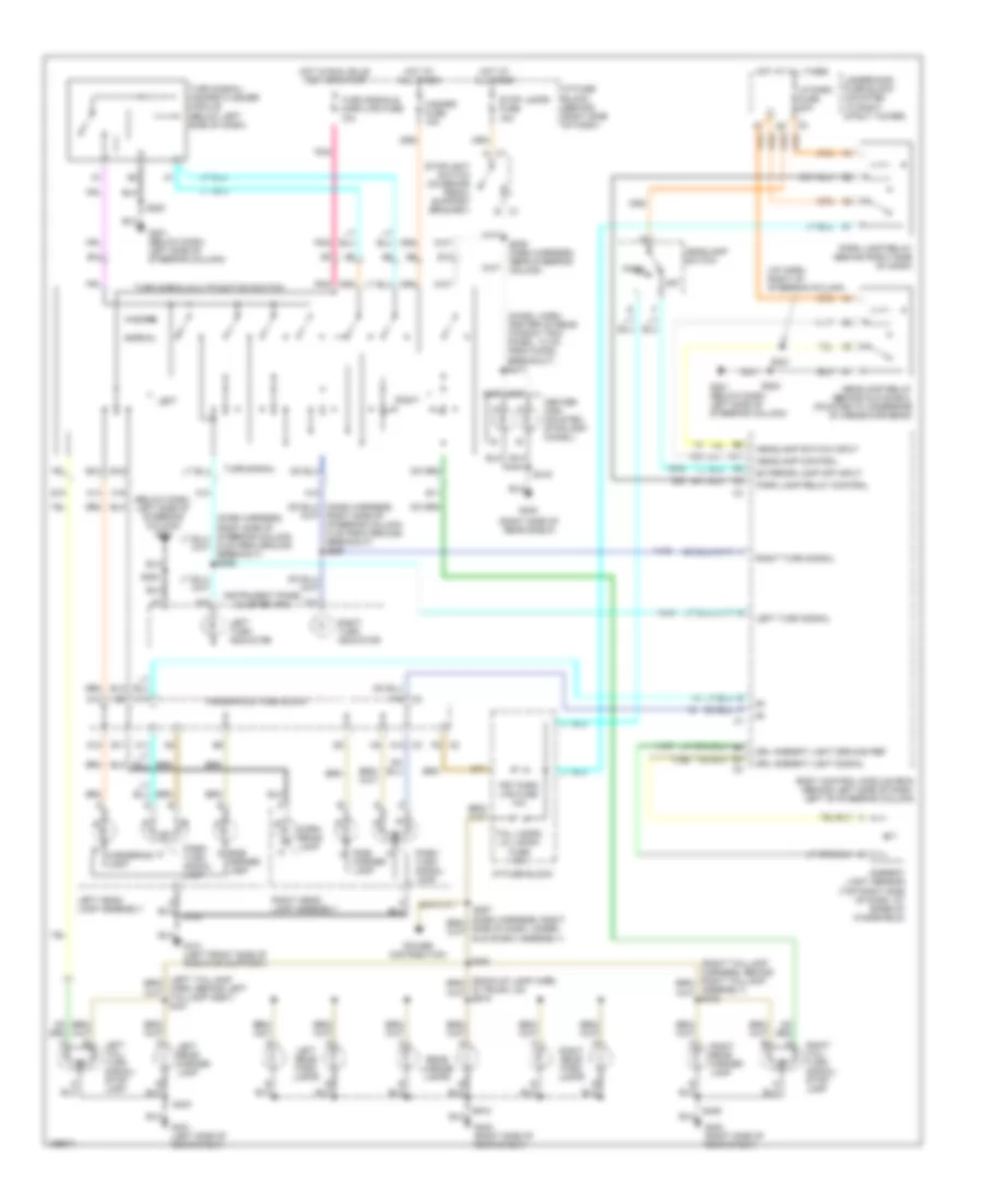 Exterior Lamps Wiring Diagram for Buick Century 2003