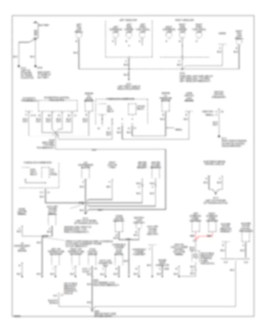 Ground Distribution Wiring Diagram 1 of 2 for Buick Century 2003