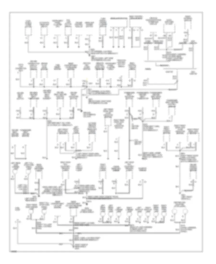 Ground Distribution Wiring Diagram 2 of 2 for Buick Century 2003