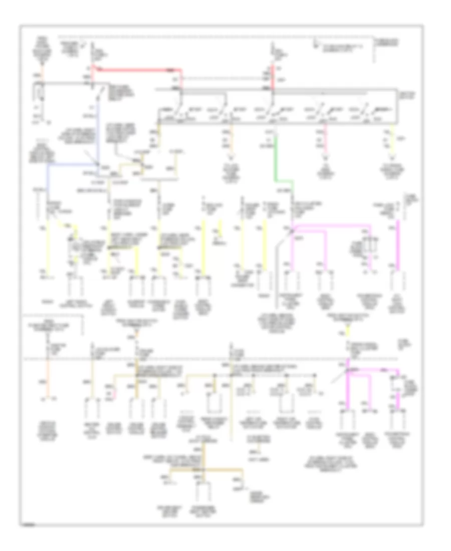 Power Distribution Wiring Diagram 2 of 3 for Buick Century 2003