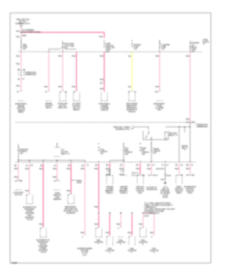 Power Distribution Wiring Diagram 3 of 3 for Buick Century 2003