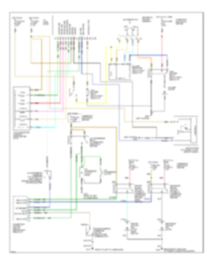 AC Wiring Diagram, Manual AC for Buick Roadmaster Limited 1995