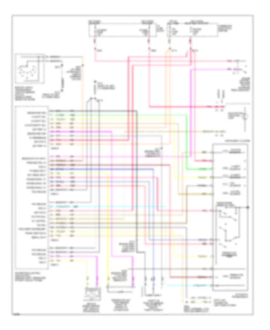 5 7L VIN P Transmission Wiring Diagram for Buick Roadmaster Limited 1995