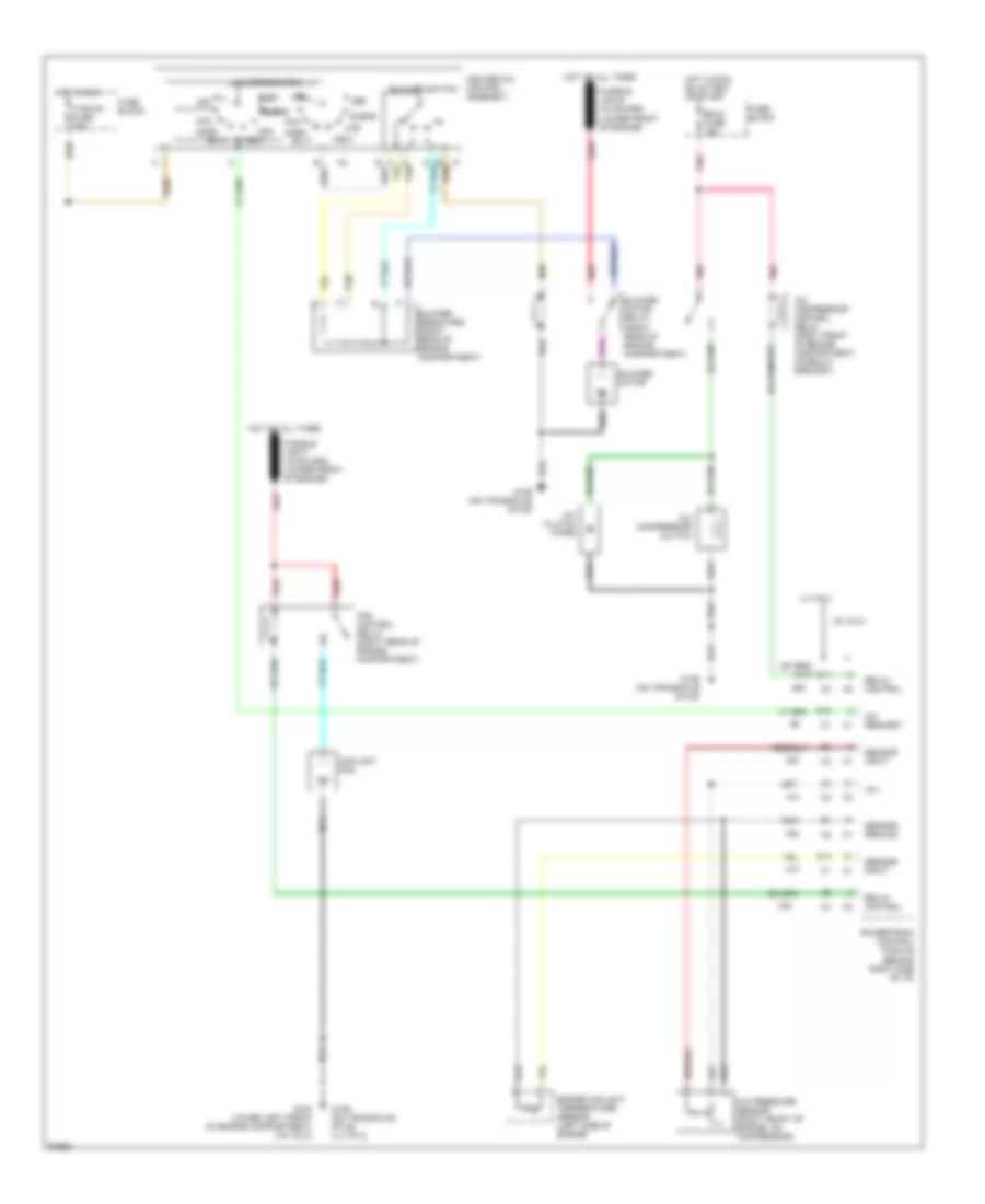 Электросхема кондиционера A/C для Buick Skylark Custom 1995