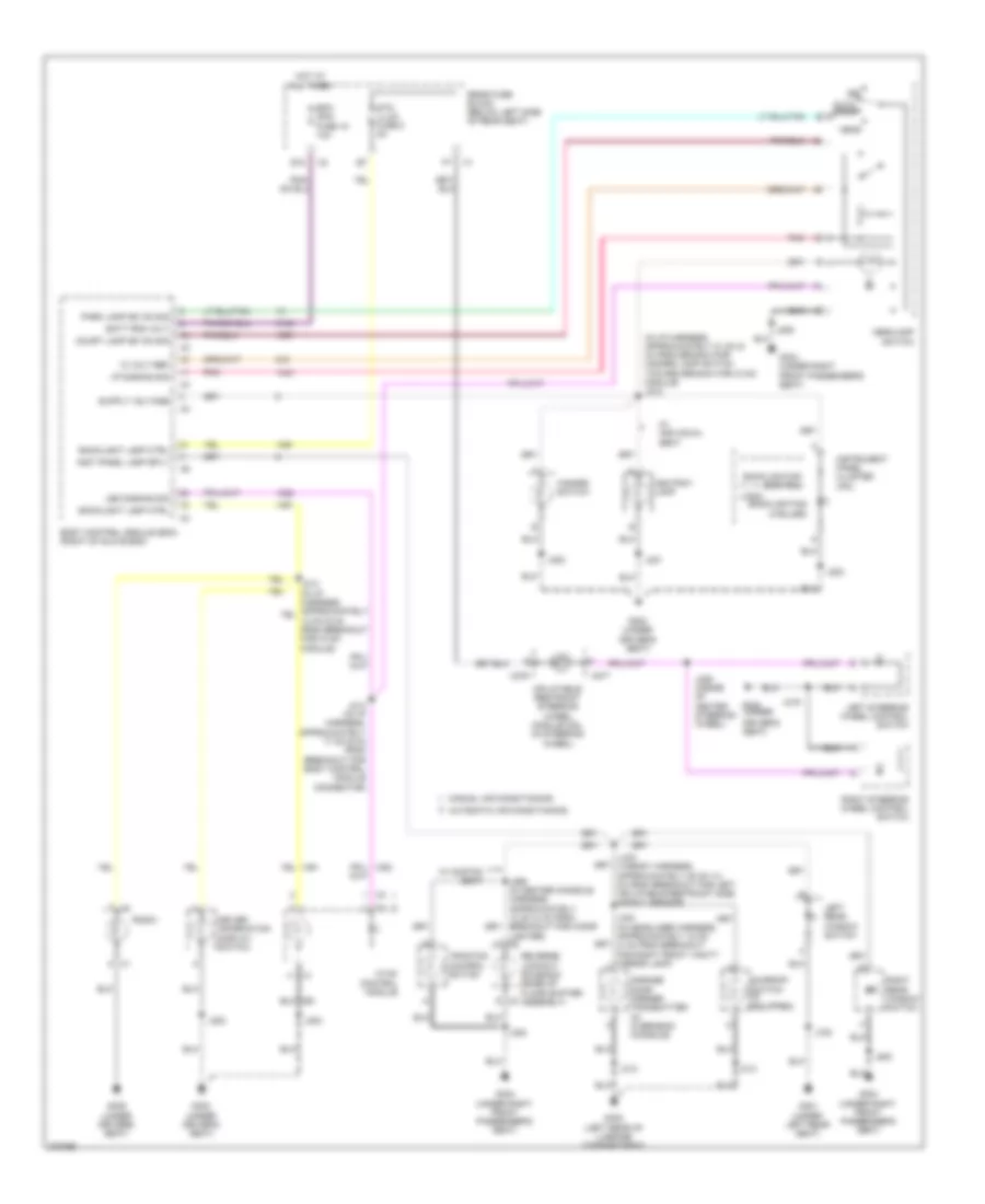 Instrument Illumination Wiring Diagram for Buick Lucerne CXS 2008
