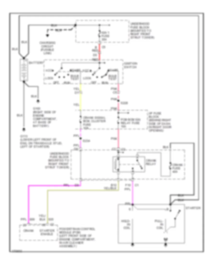 Starting Wiring Diagram for Buick Century Limited 2003