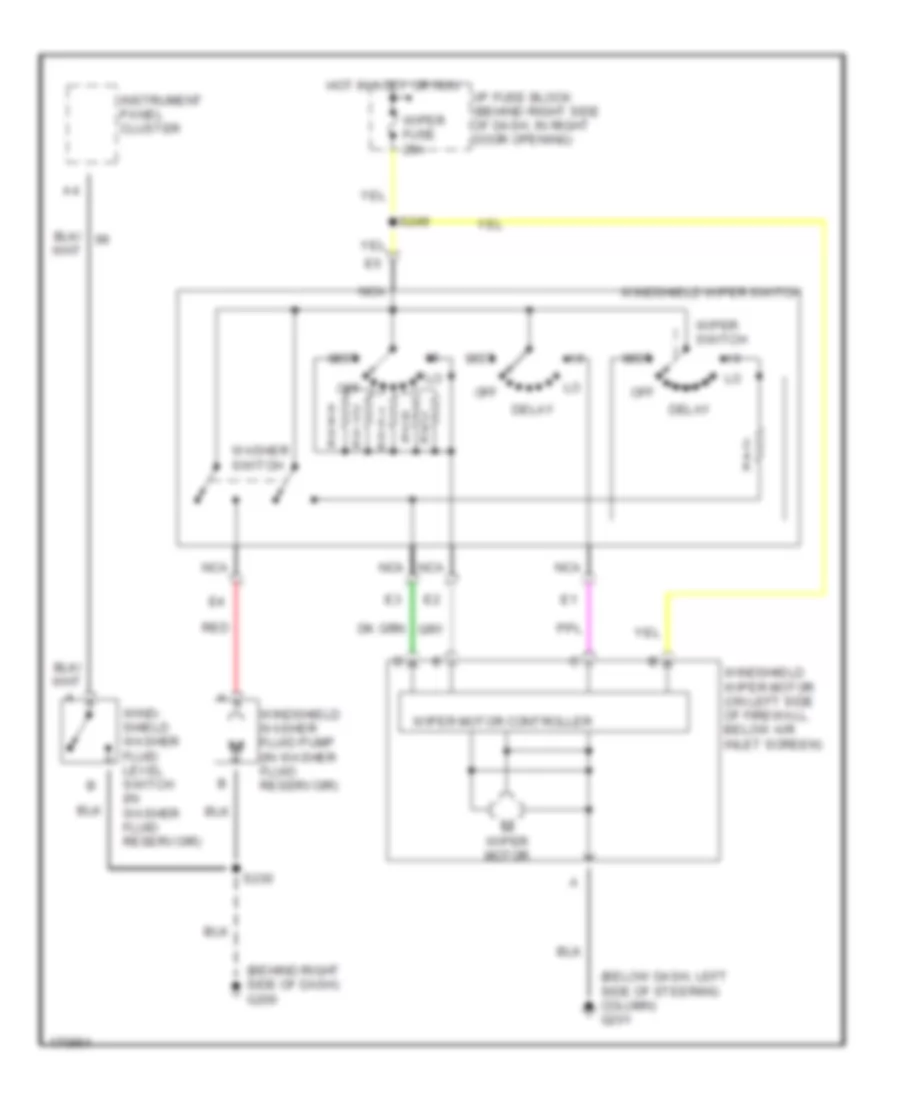 WiperWasher Wiring Diagram for Buick Century Limited 2003