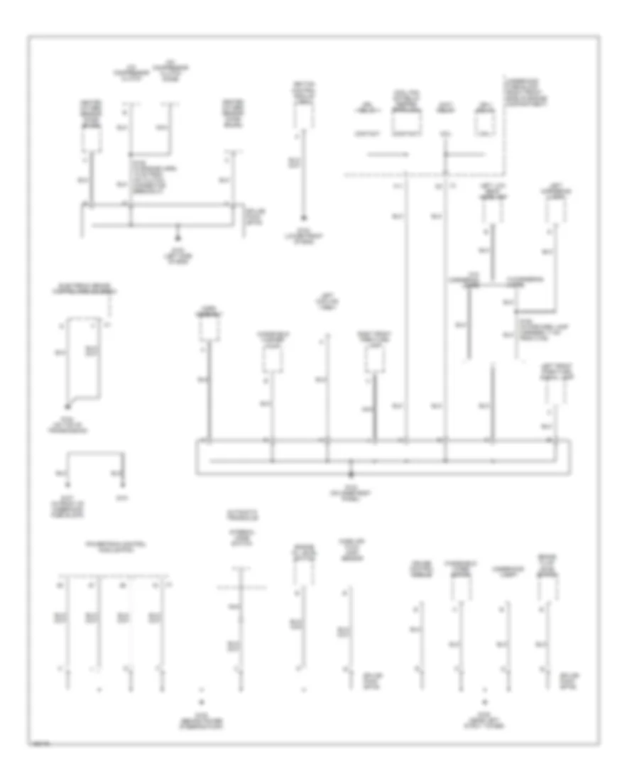 Ground Distribution Wiring Diagram 1 of 4 for Buick LeSabre Custom 2003