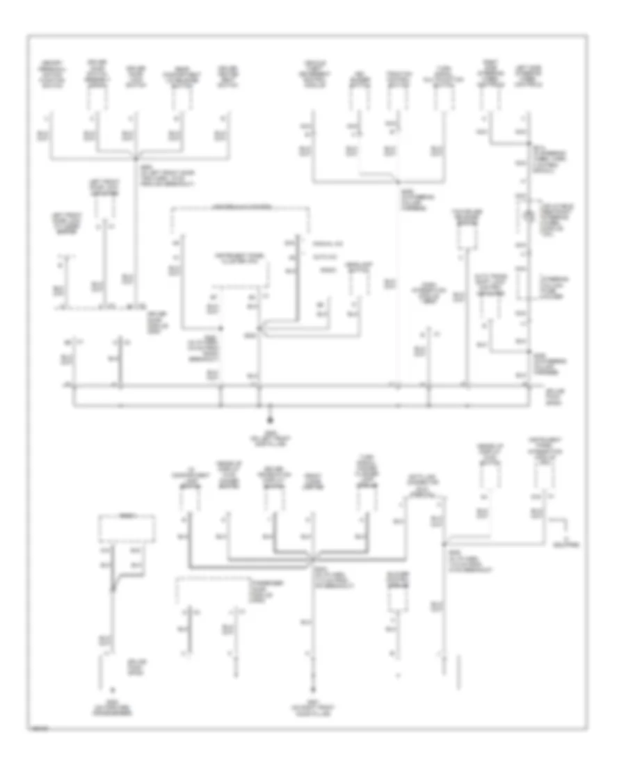 Ground Distribution Wiring Diagram 2 of 4 for Buick LeSabre Custom 2003