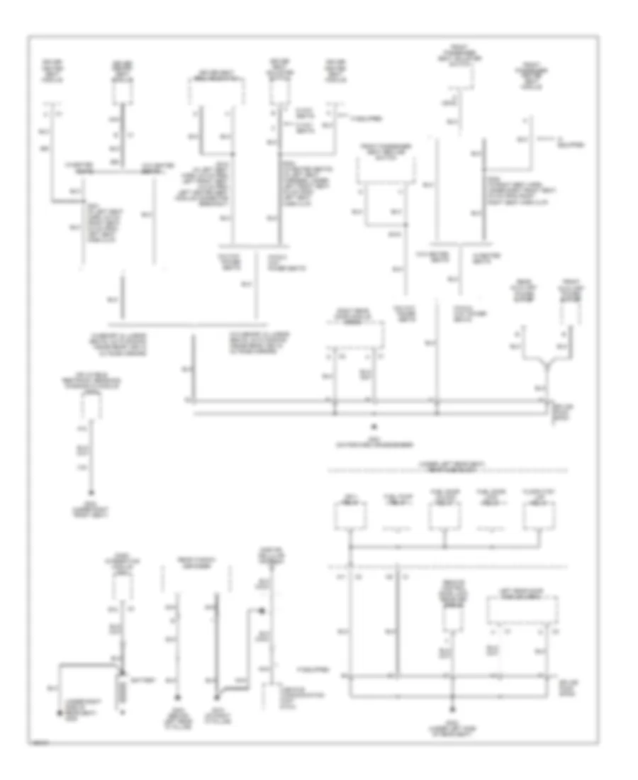 Ground Distribution Wiring Diagram (3 of 4) for Buick LeSabre Custom 2003
