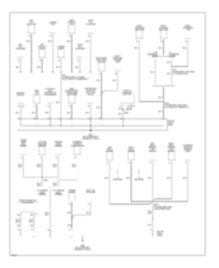 Ground Distribution Wiring Diagram (4 of 4) for Buick LeSabre Custom 2003