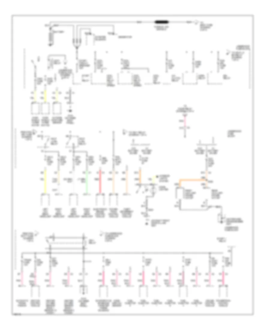 Power Distribution Wiring Diagram 1 of 4 for Buick LeSabre Custom 2003