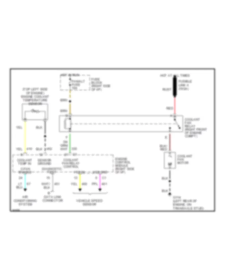 2 5L VIN R Cooling Fan Wiring Diagram for Buick Century Custom 1991