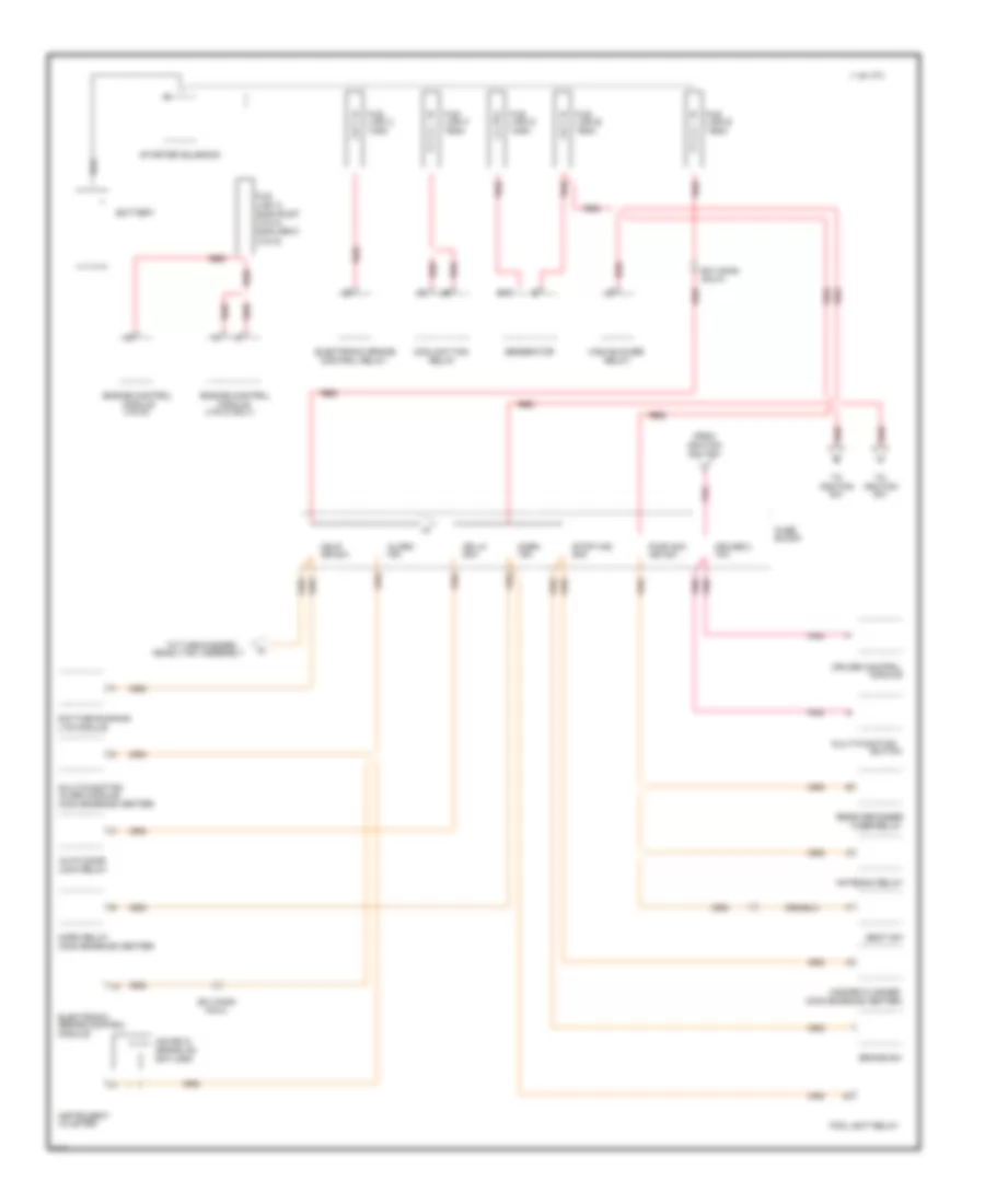 Power Distribution Wiring Diagram 1 of 3 for Buick Skylark Limited 1995