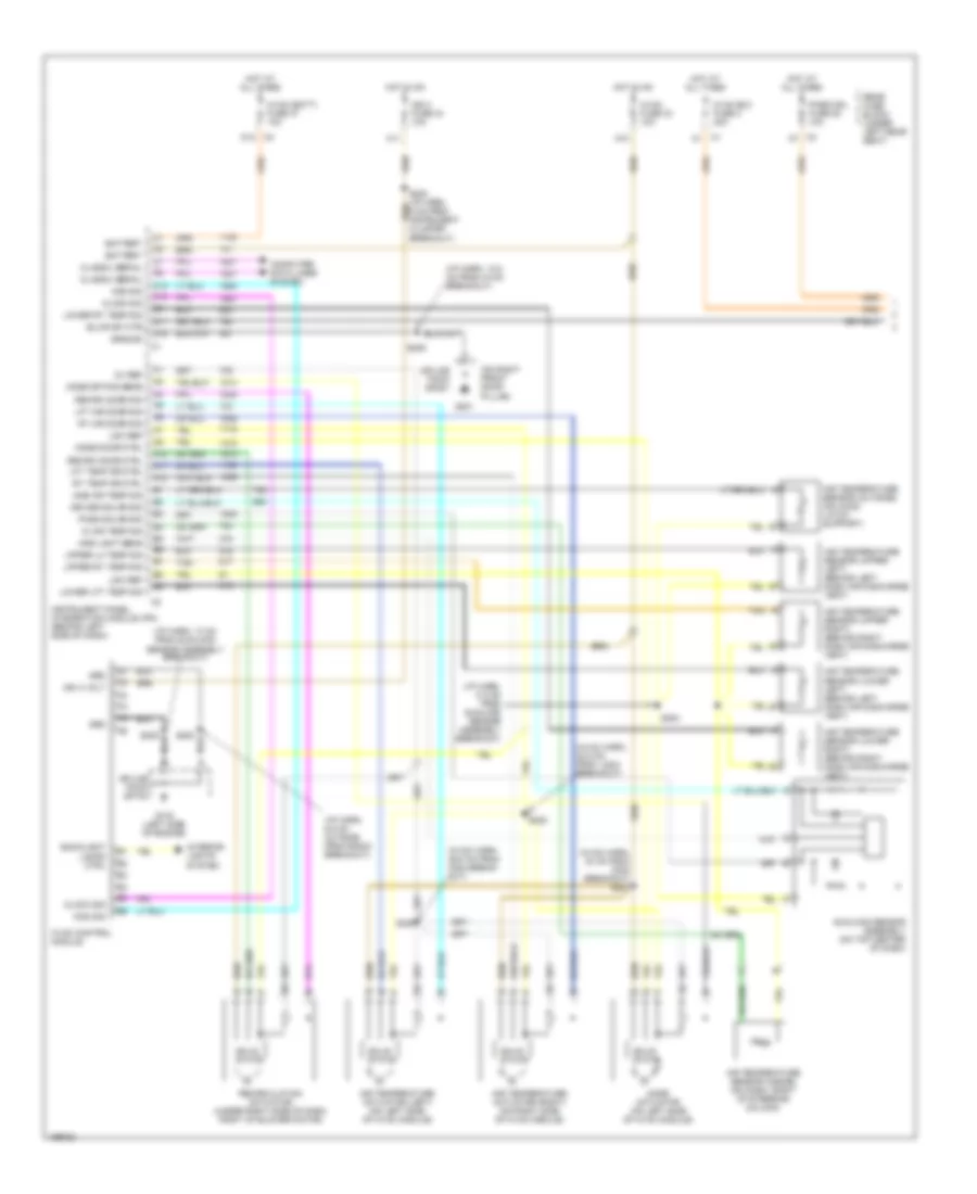 Automatic A C Wiring Diagram 1 of 2 for Buick LeSabre Limited 2003
