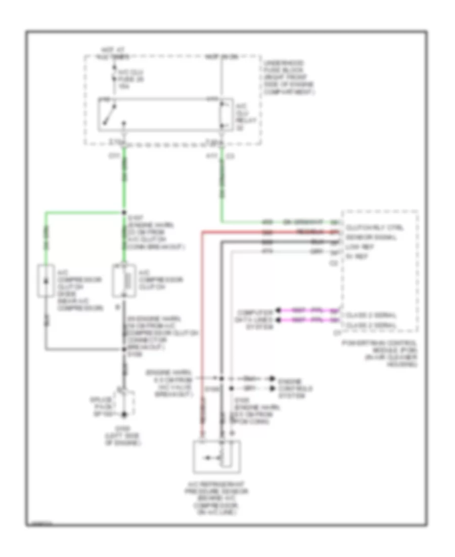 Compressor Wiring Diagram for Buick LeSabre Limited 2003