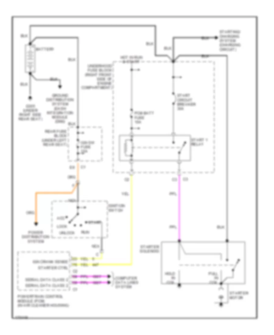 Starting Wiring Diagram for Buick LeSabre Limited 2003