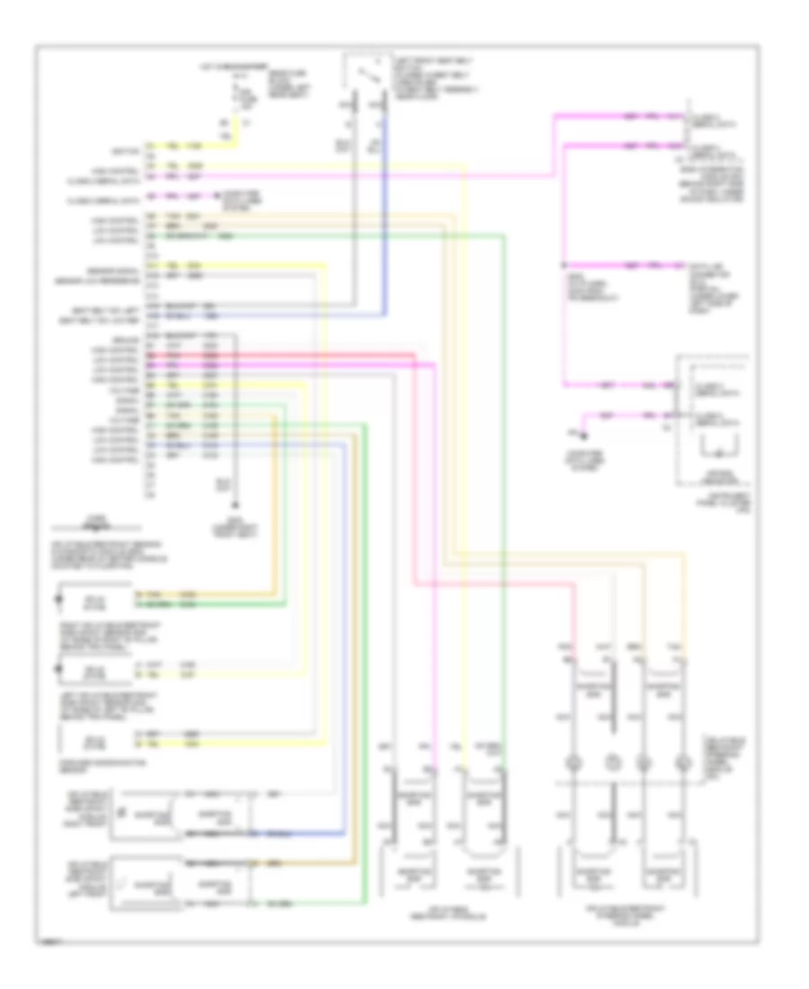 Supplemental Restraints Wiring Diagram for Buick LeSabre Limited 2003