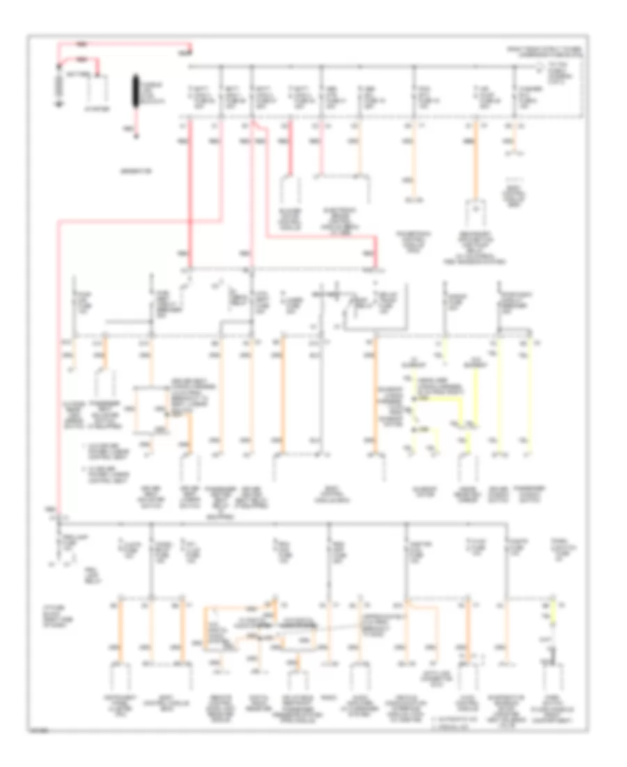 3 8L VIN 2 Power Distribution Wiring Diagram 1 of 3 for Buick Allure CX 2009