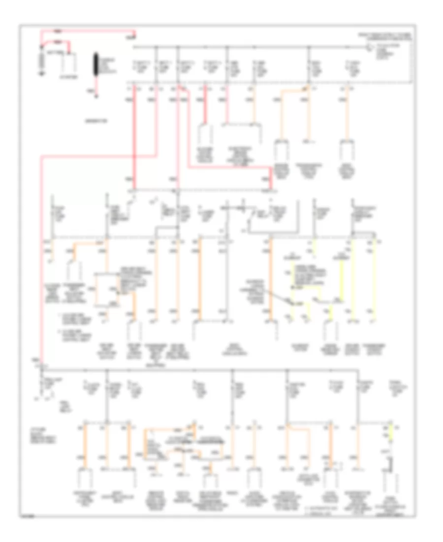 5.3L VIN C, Power Distribution Wiring Diagram (1 of 3) for Buick Allure CX 2009