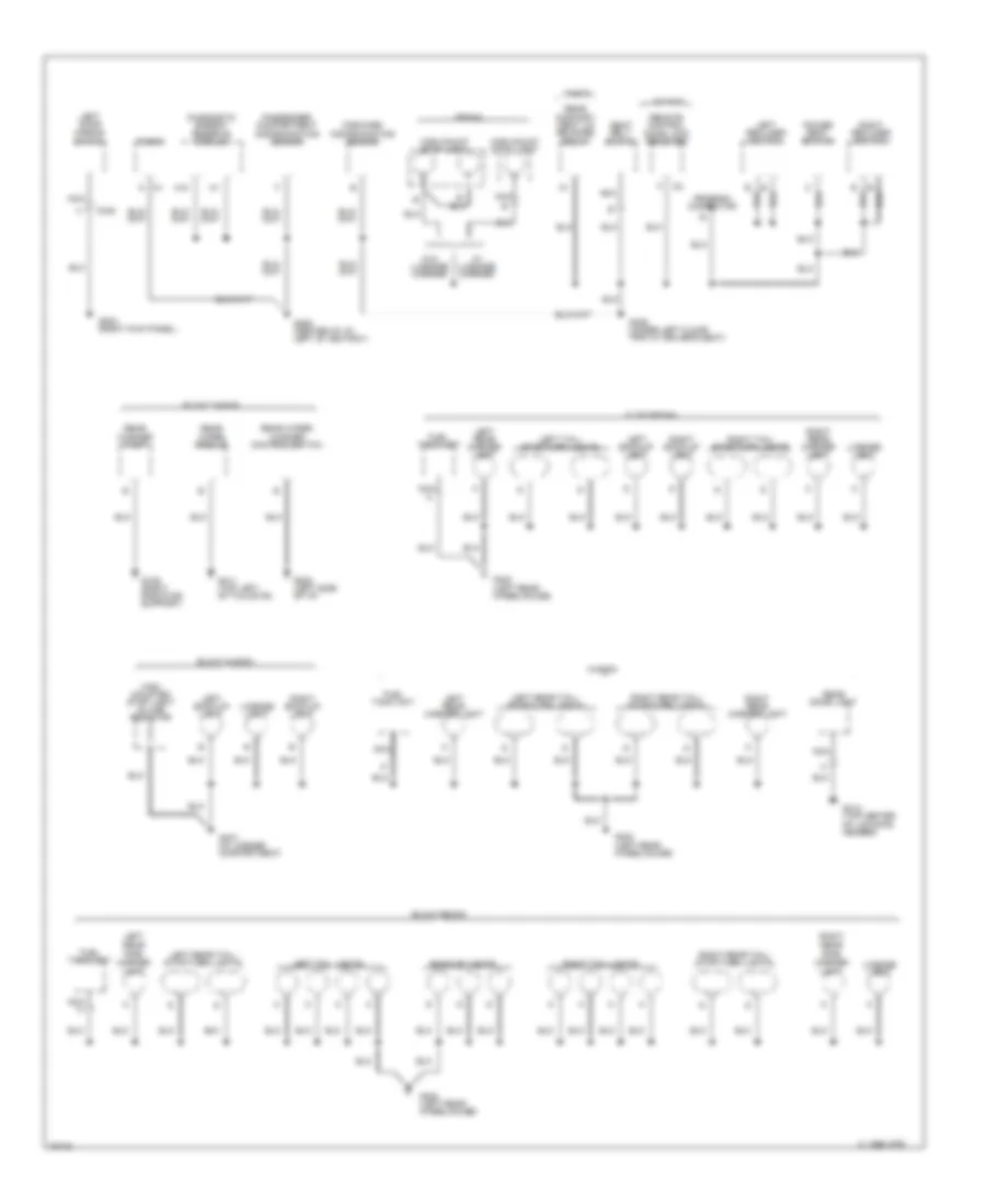 Ground Distribution Wiring Diagram 3 of 3 for Buick Century 1996
