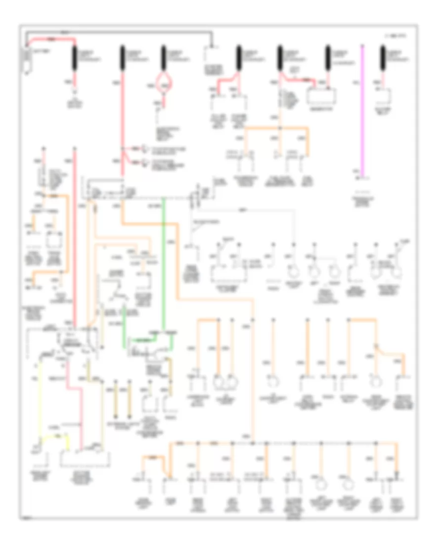 Power Distribution Wiring Diagram 1 of 3 for Buick Century 1996