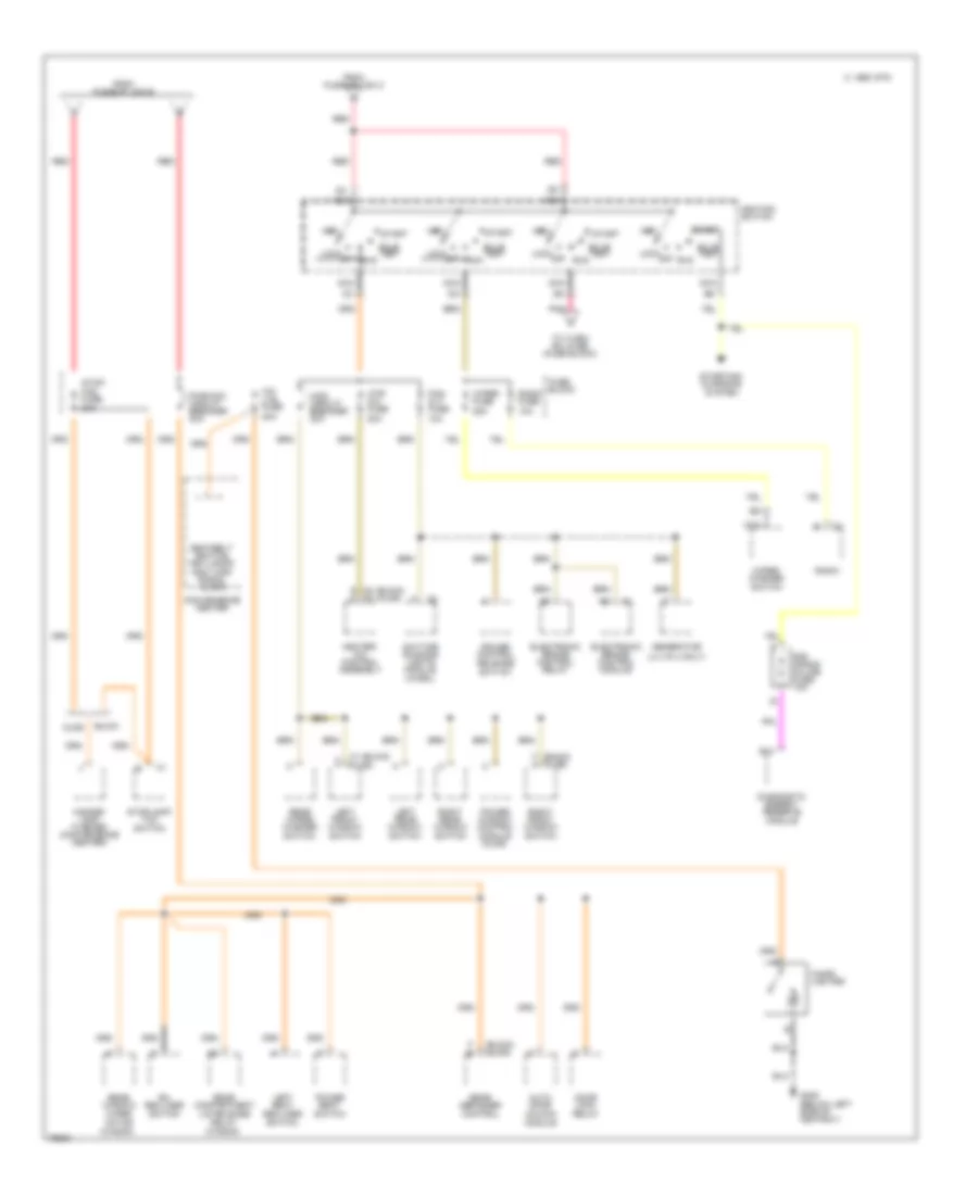 Power Distribution Wiring Diagram (2 of 3) for Buick Century 1996