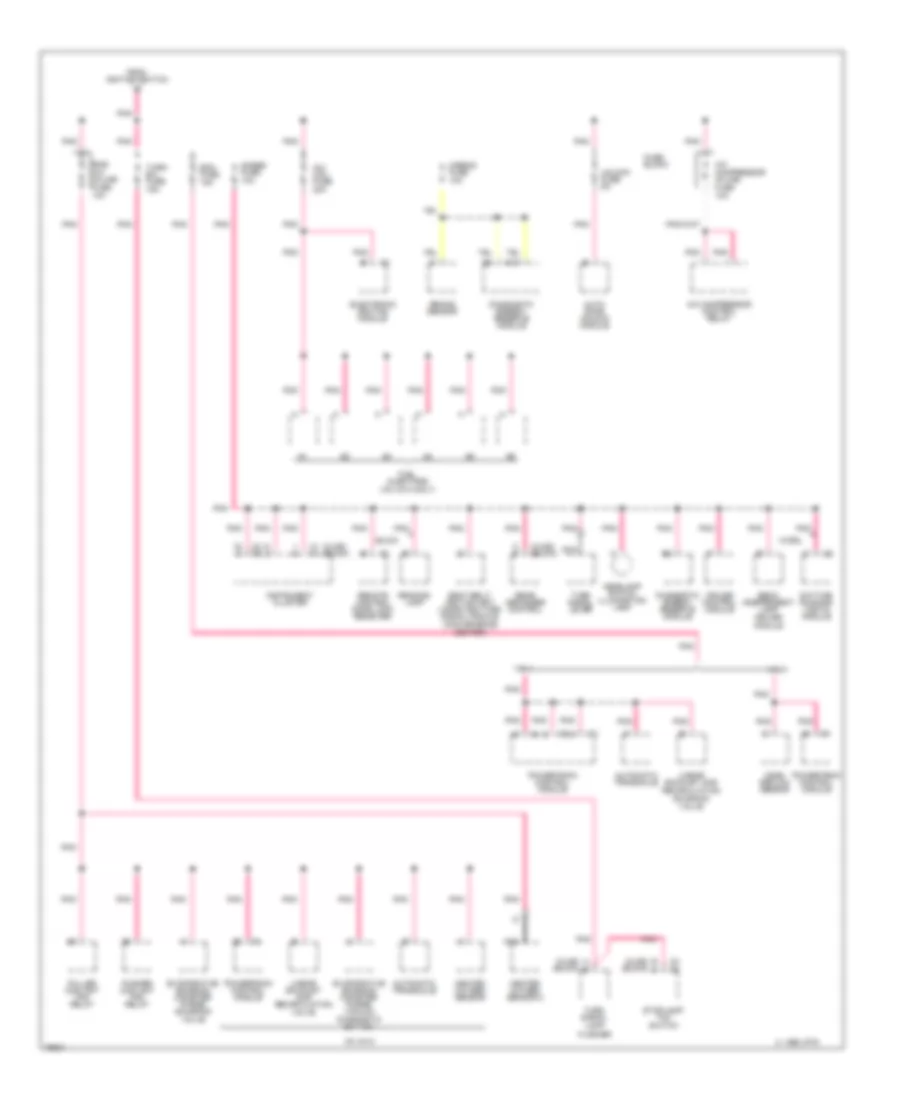Power Distribution Wiring Diagram (3 of 3) for Buick Century 1996