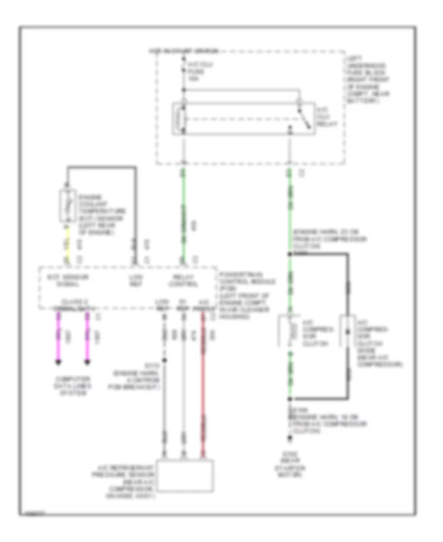 Compressor Wiring Diagram for Buick Park Avenue 2003