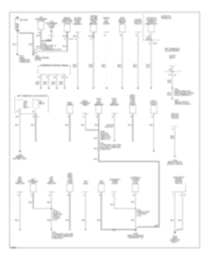 Ground Distribution Wiring Diagram 1 of 3 for Buick Park Avenue 2003