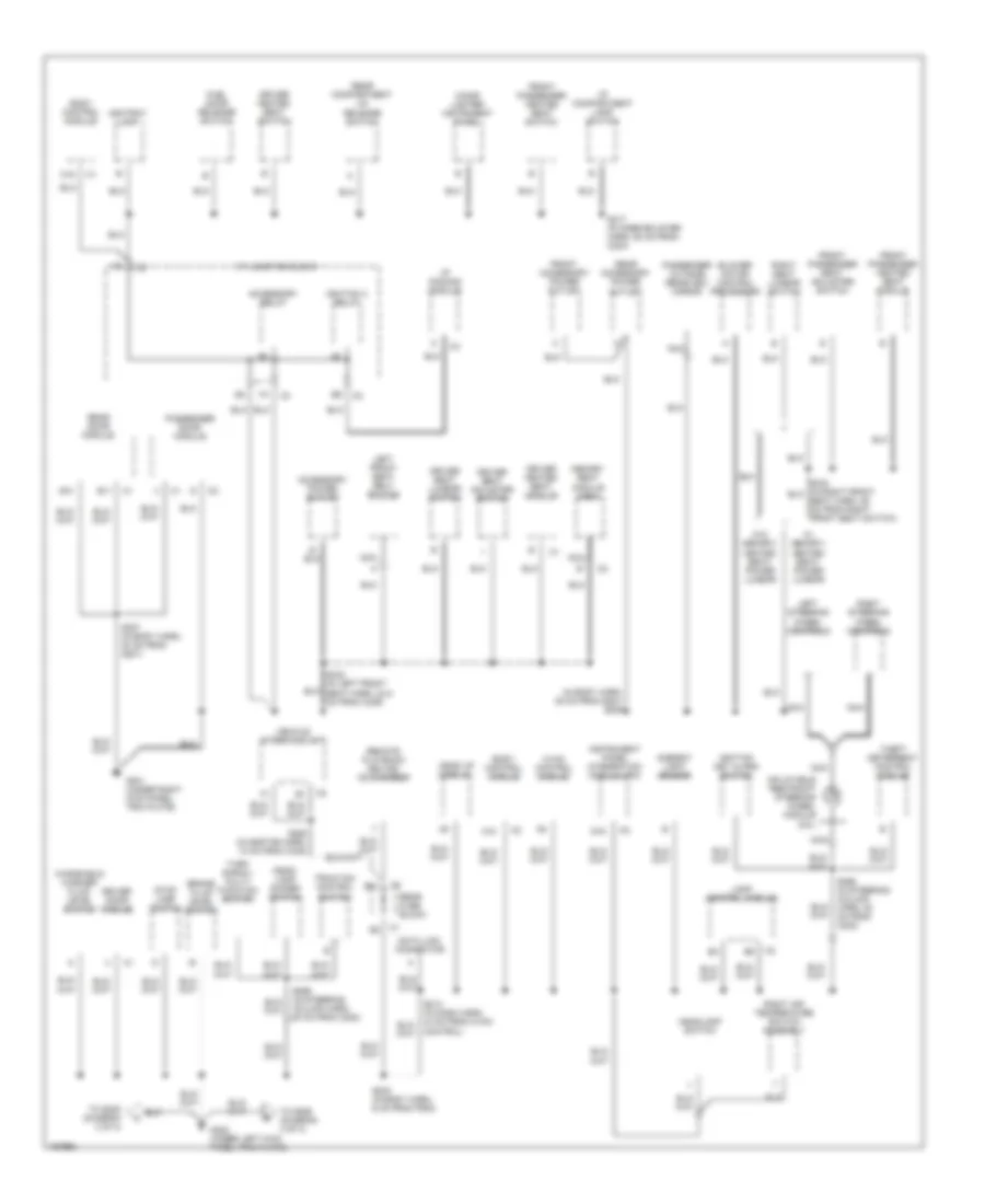 Ground Distribution Wiring Diagram 2 of 3 for Buick Park Avenue 2003