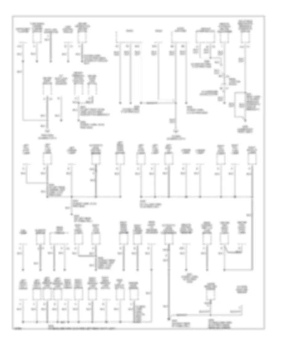 Ground Distribution Wiring Diagram 3 of 3 for Buick Park Avenue 2003