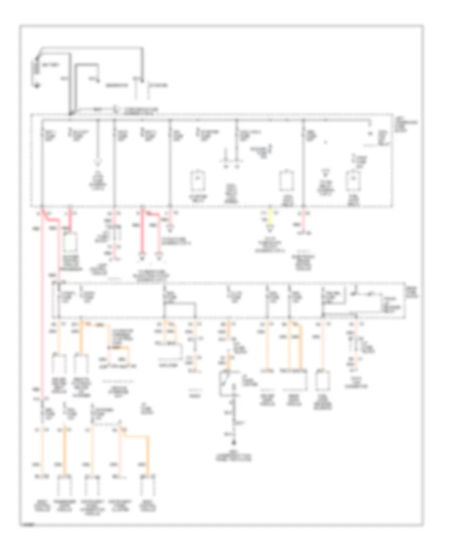 Power Distribution Wiring Diagram 1 of 4 for Buick Park Avenue 2003
