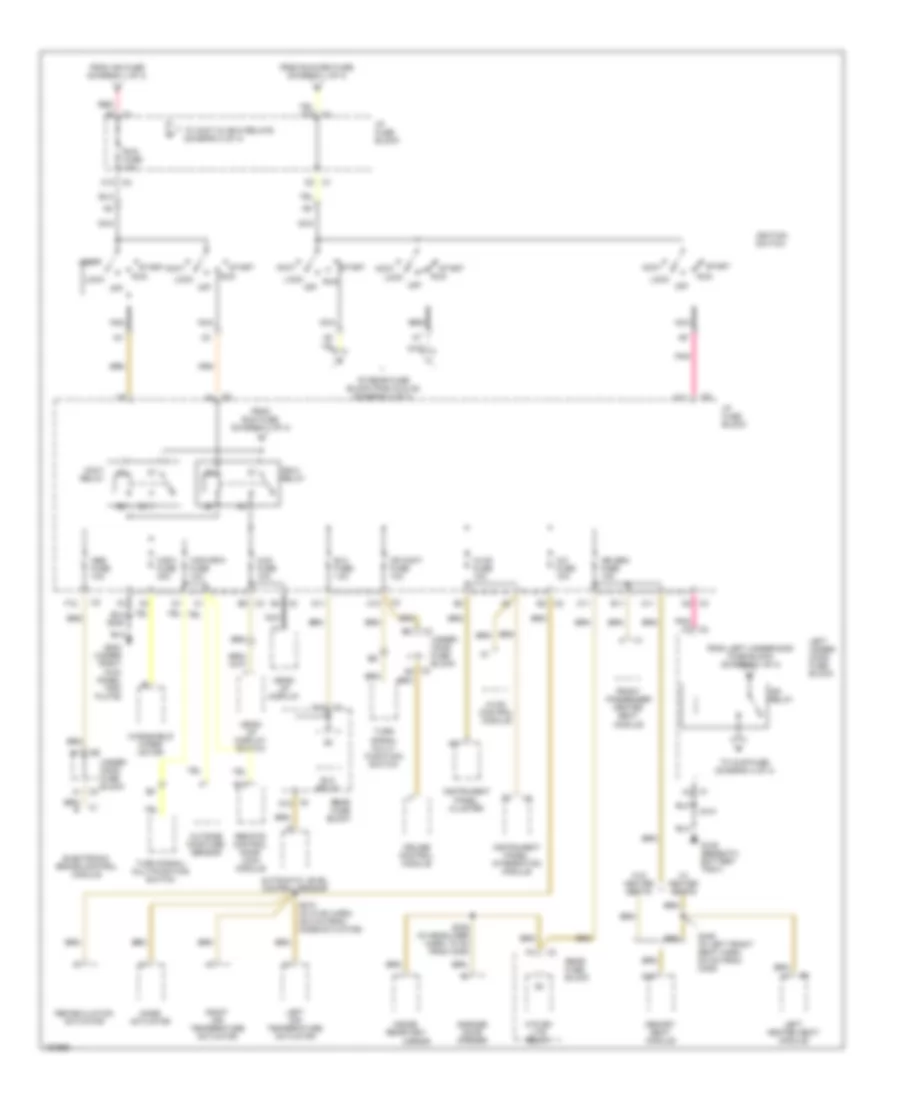Power Distribution Wiring Diagram 3 of 4 for Buick Park Avenue 2003