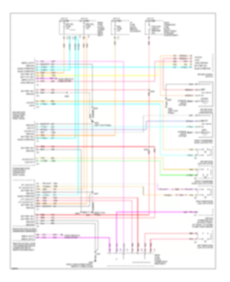 Power Door Locks Wiring Diagram for Buick Park Avenue Ultra 2003