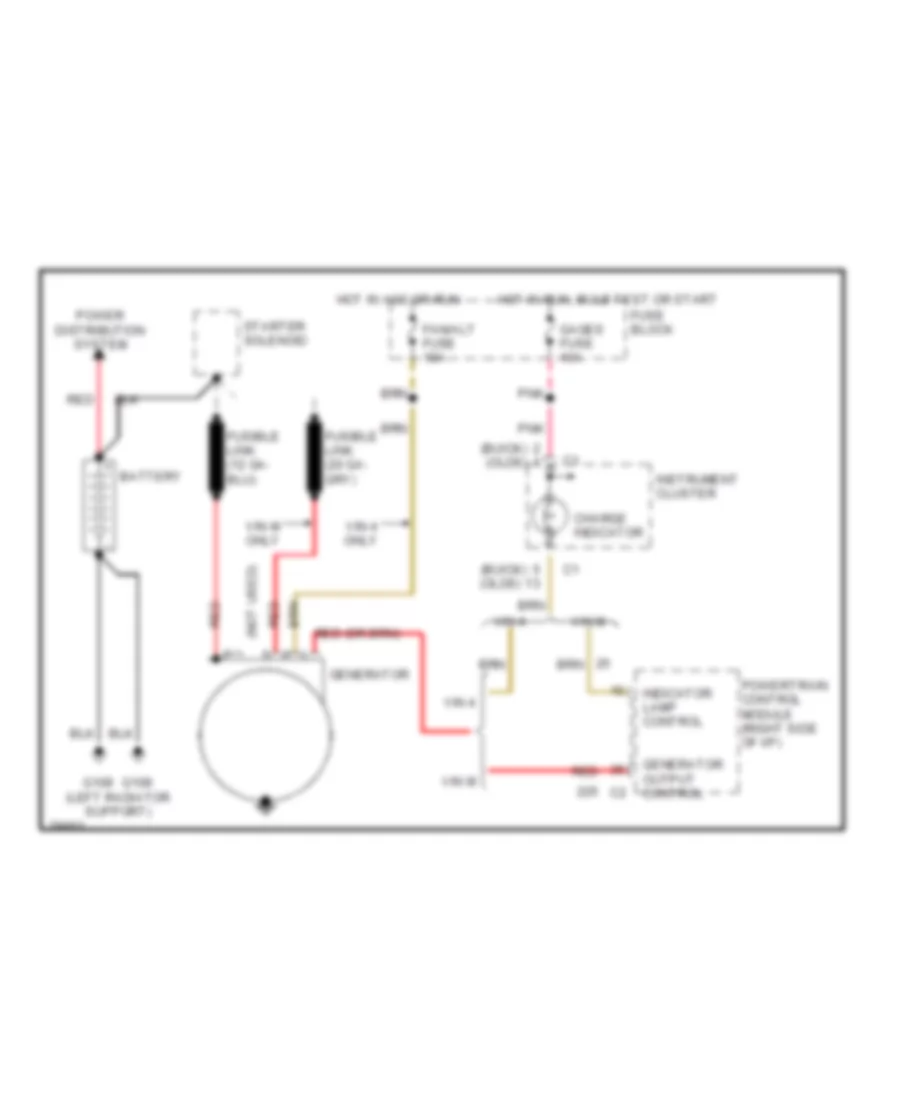 Charging Wiring Diagram for Buick Century Limited 1996