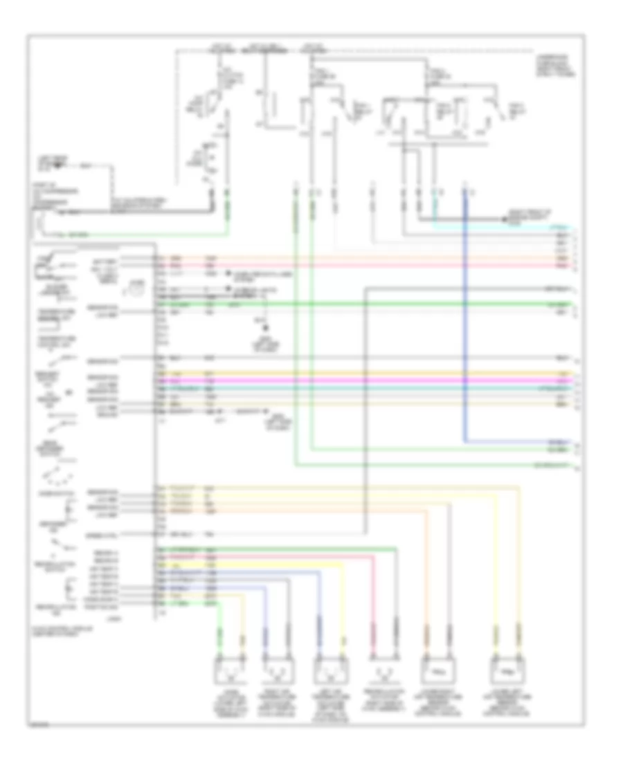 3.8L VIN 2, Automatic AC Wiring Diagram (1 of 2) for Buick Allure Super 2009