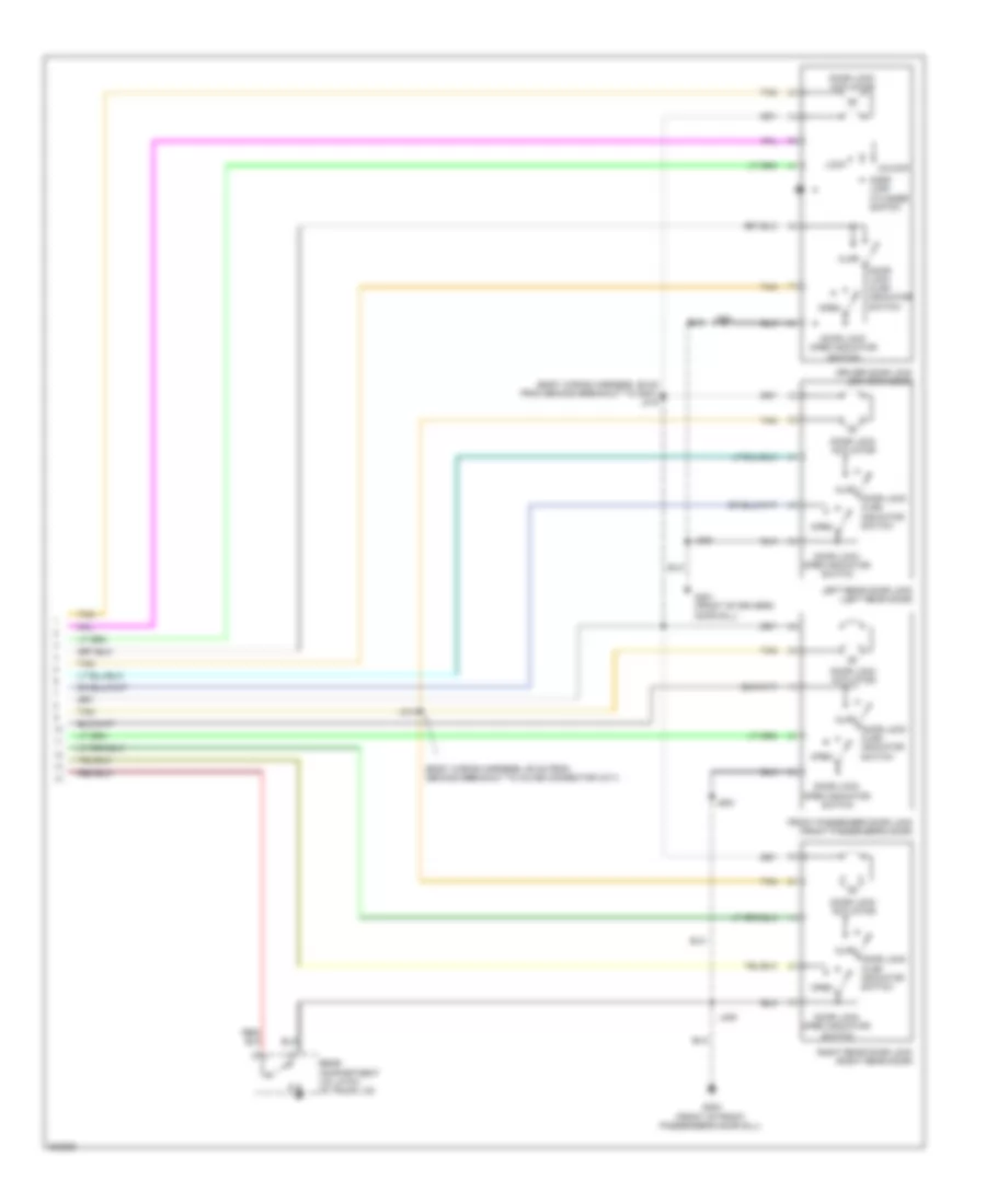 Forced Entry Wiring Diagram (2 of 2) for Buick Allure Super 2009