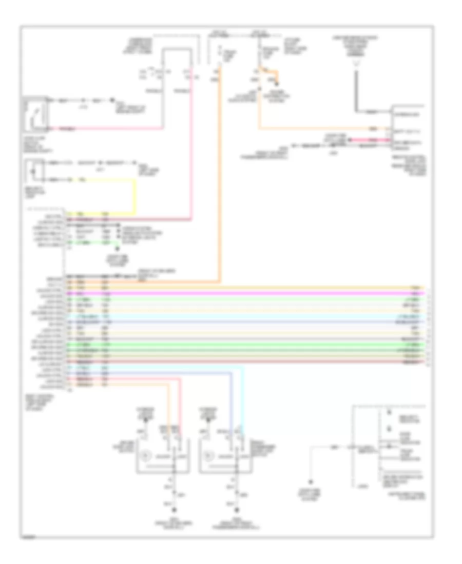 Power Door Locks Wiring Diagram 1 of 2 for Buick Allure Super 2009