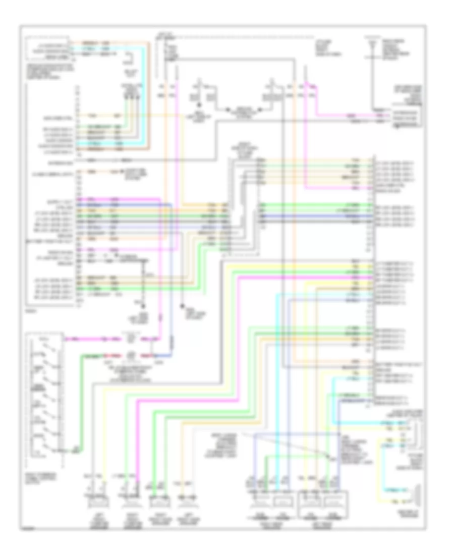 Radio Wiring Diagram with Amplifier for Buick Allure Super 2009