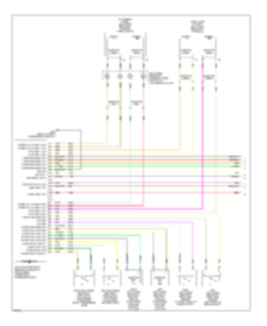 Supplemental Restraints Wiring Diagram 1 of 2 for Buick Allure Super 2009