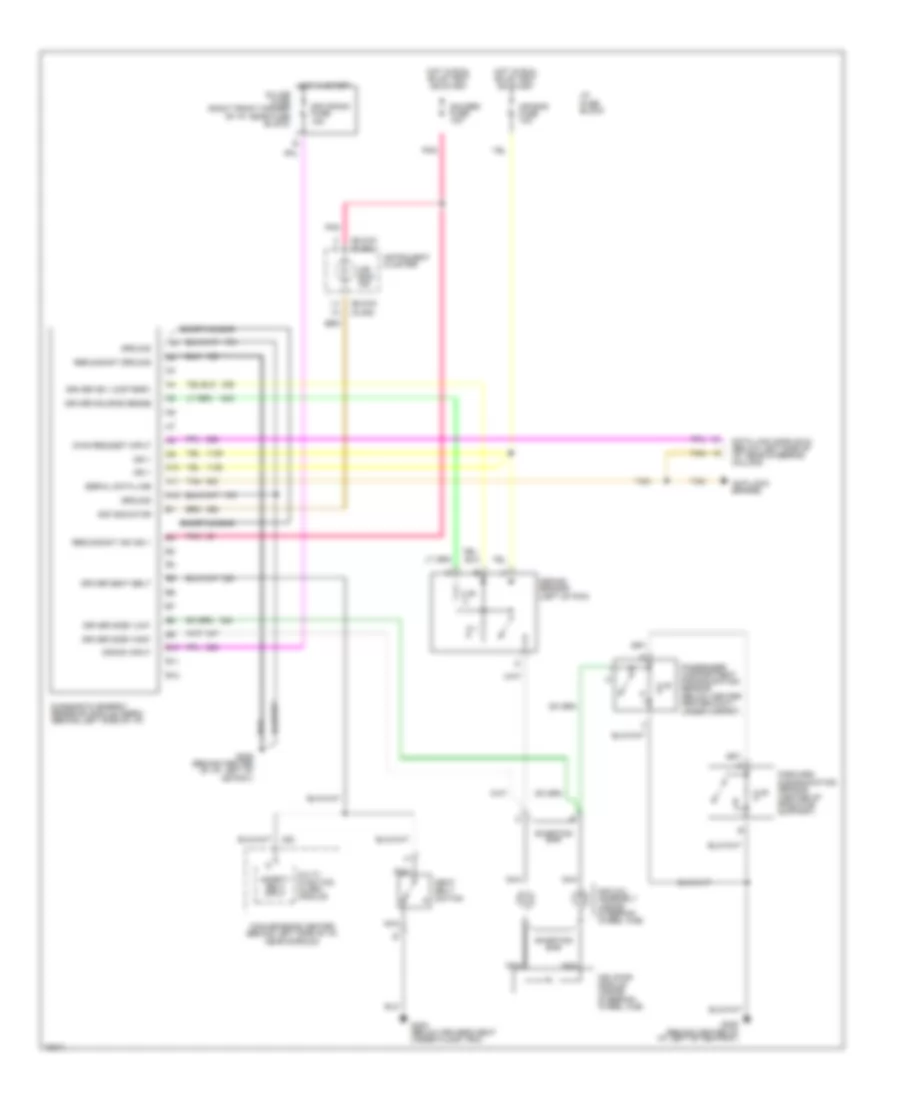 Supplemental Restraint Wiring Diagram for Buick Century Special 1996