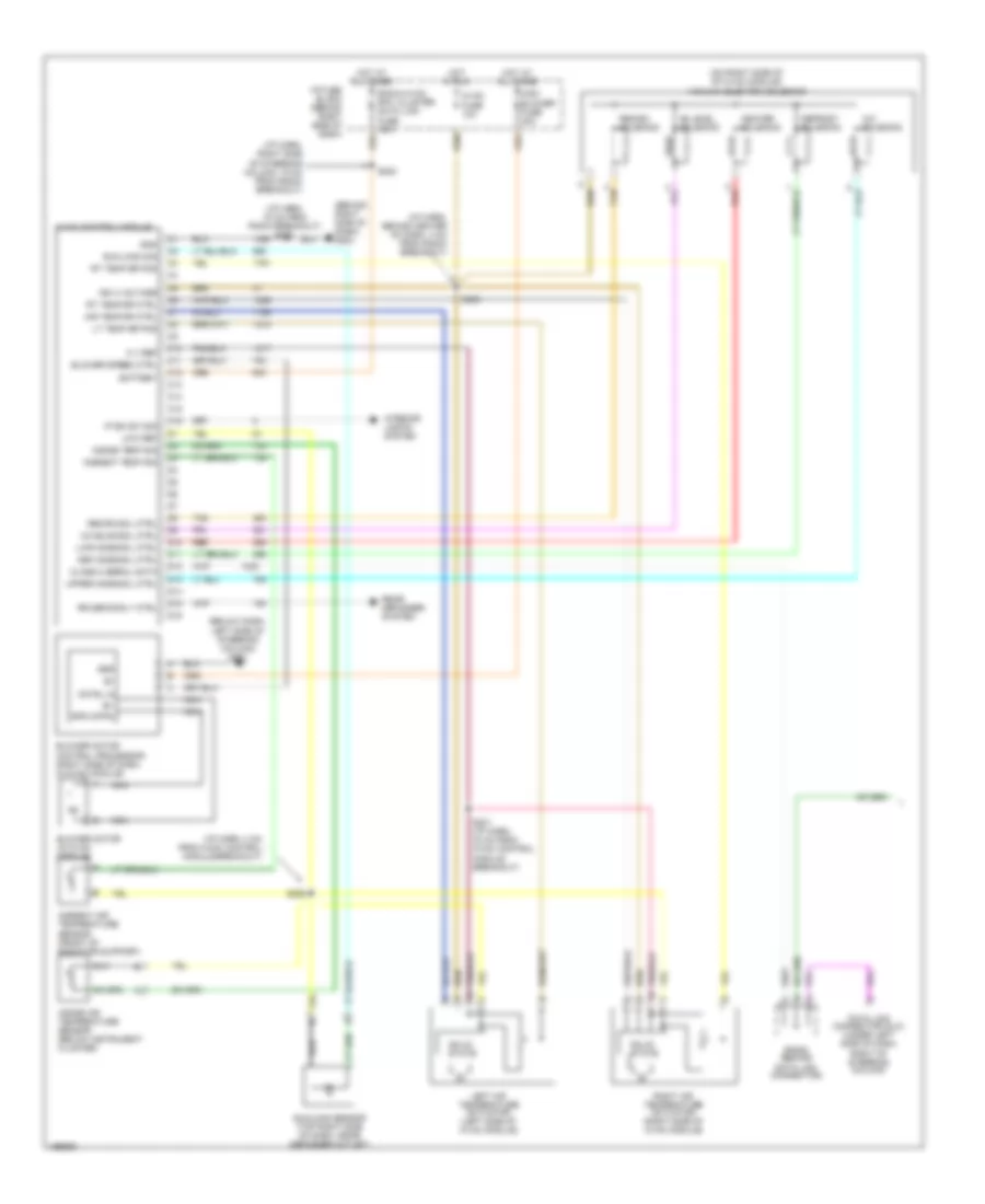 Электросхема кондиционера (1 из 2) для Buick Regal LS 2003