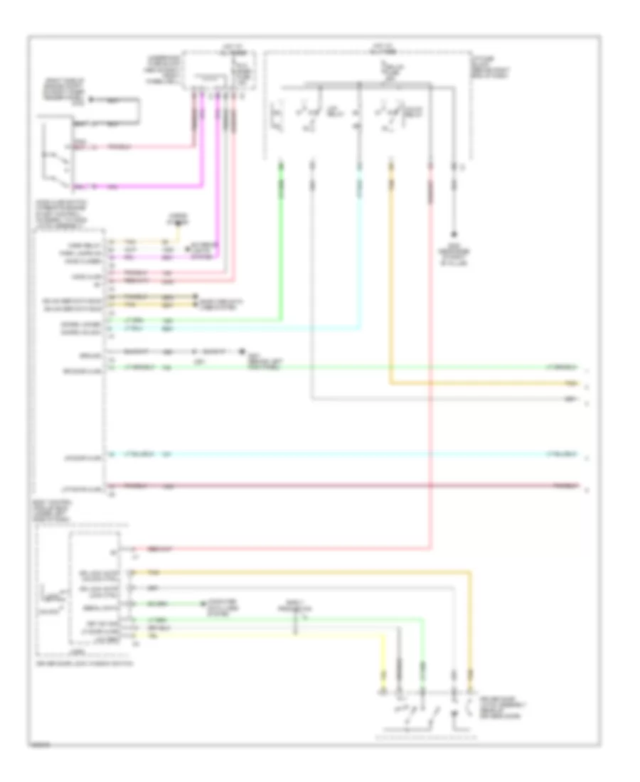 Forced Entry Wiring Diagram 1 of 2 for Buick Enclave CX 2009