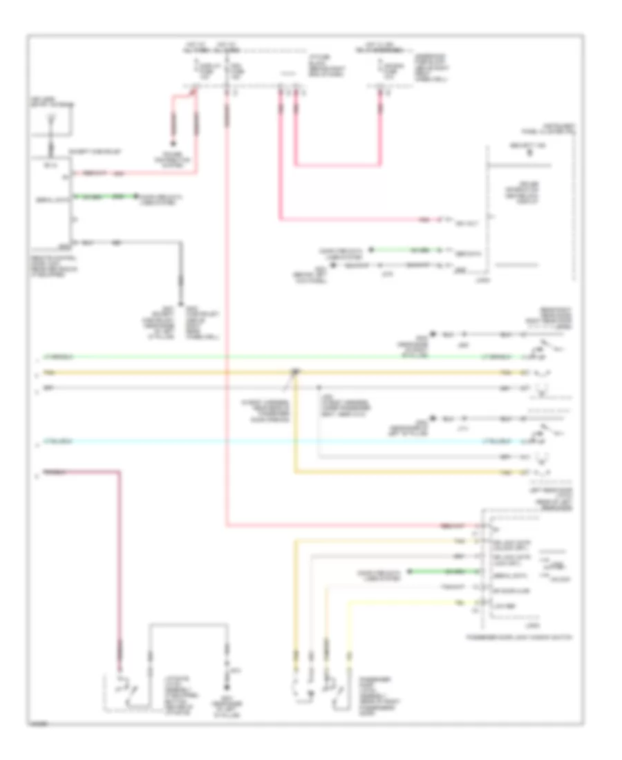 Forced Entry Wiring Diagram 2 of 2 for Buick Enclave CX 2009