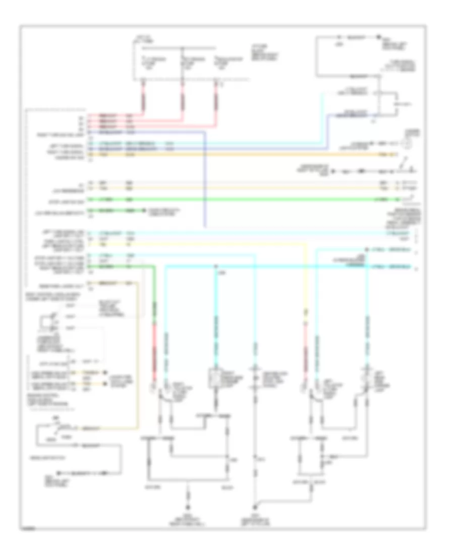 Exterior Lamps Wiring Diagram 1 of 2 for Buick Enclave CX 2009