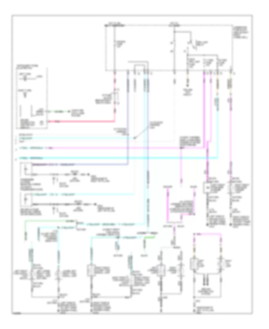 Exterior Lamps Wiring Diagram 2 of 2 for Buick Enclave CX 2009