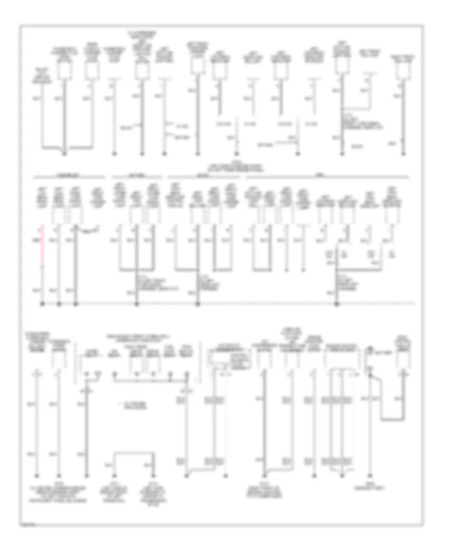 Ground Distribution Wiring Diagram 1 of 5 for Buick Enclave CX 2009