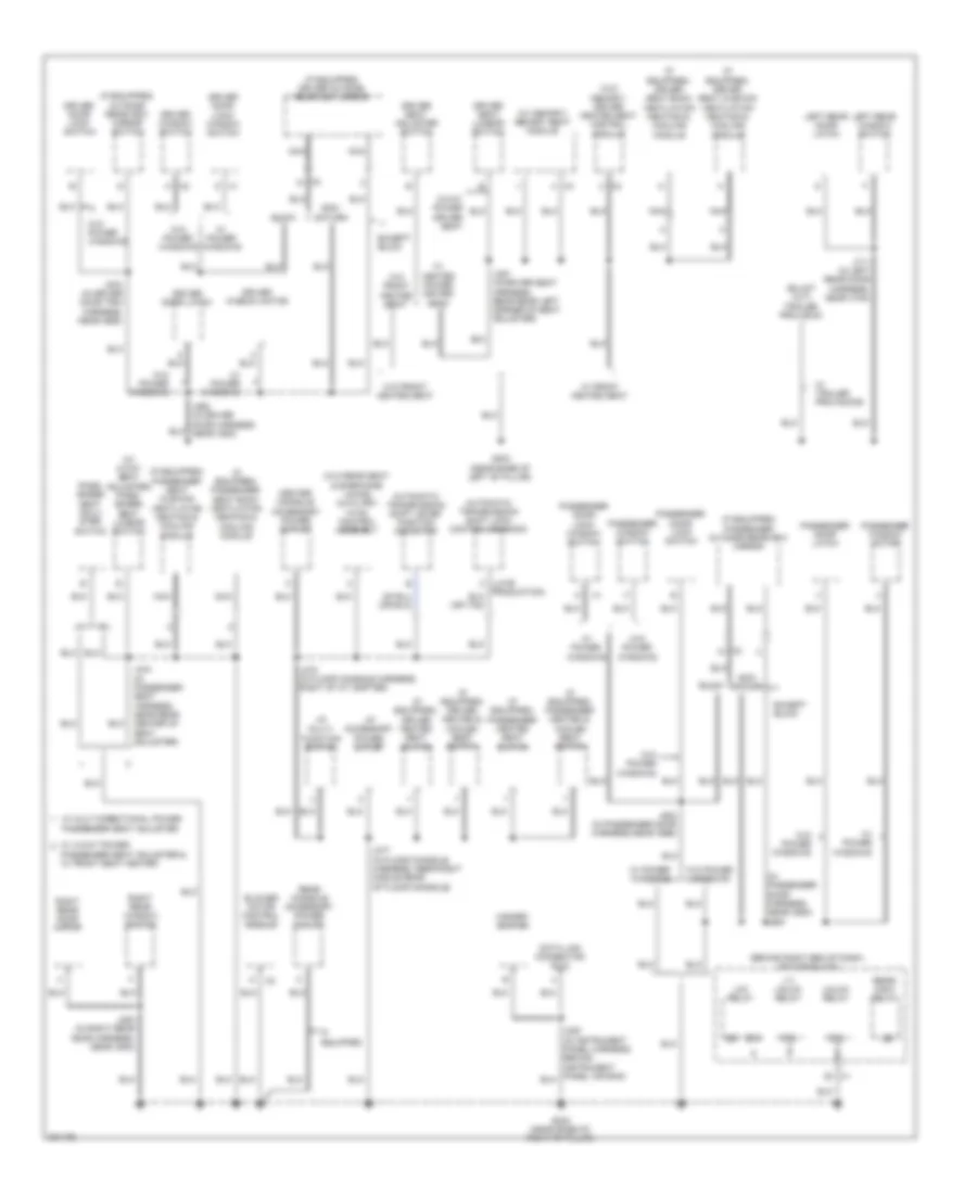 Ground Distribution Wiring Diagram 3 of 5 for Buick Enclave CX 2009